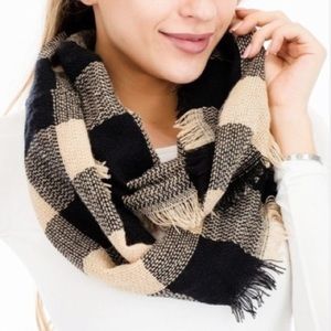 FREE w/Purchase… (while supplies last) Checked Pattern Infinity Scarf